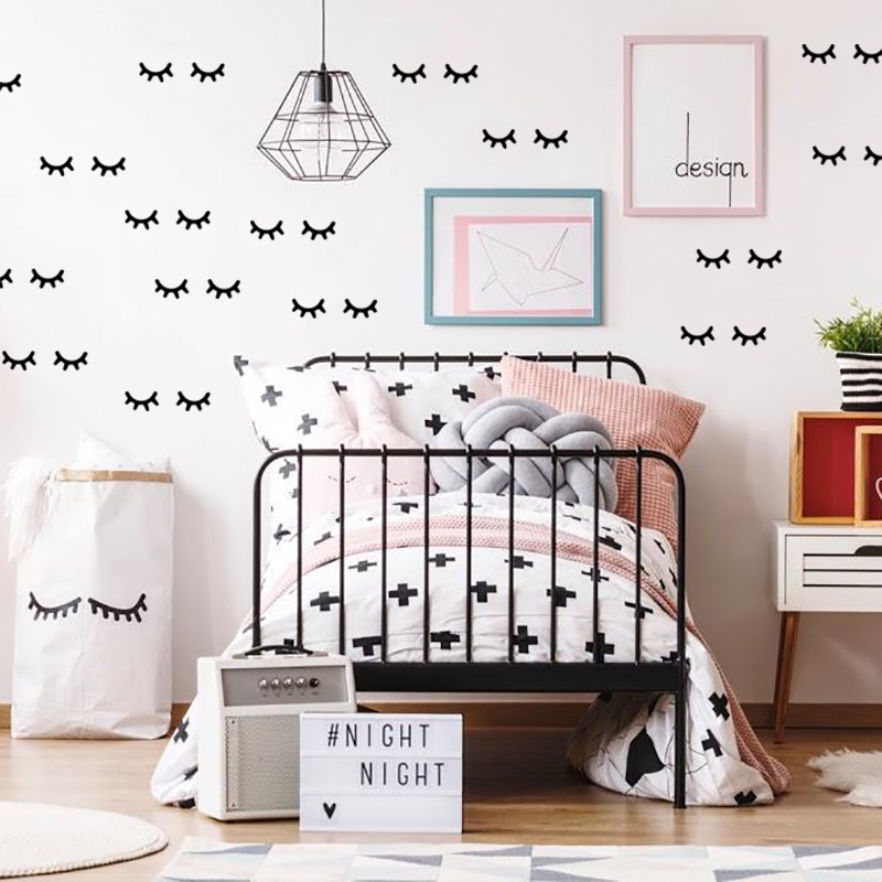 Eyelash Extension Single Lash - Dekorasi Kamar Anak Bulu Mata Stiker