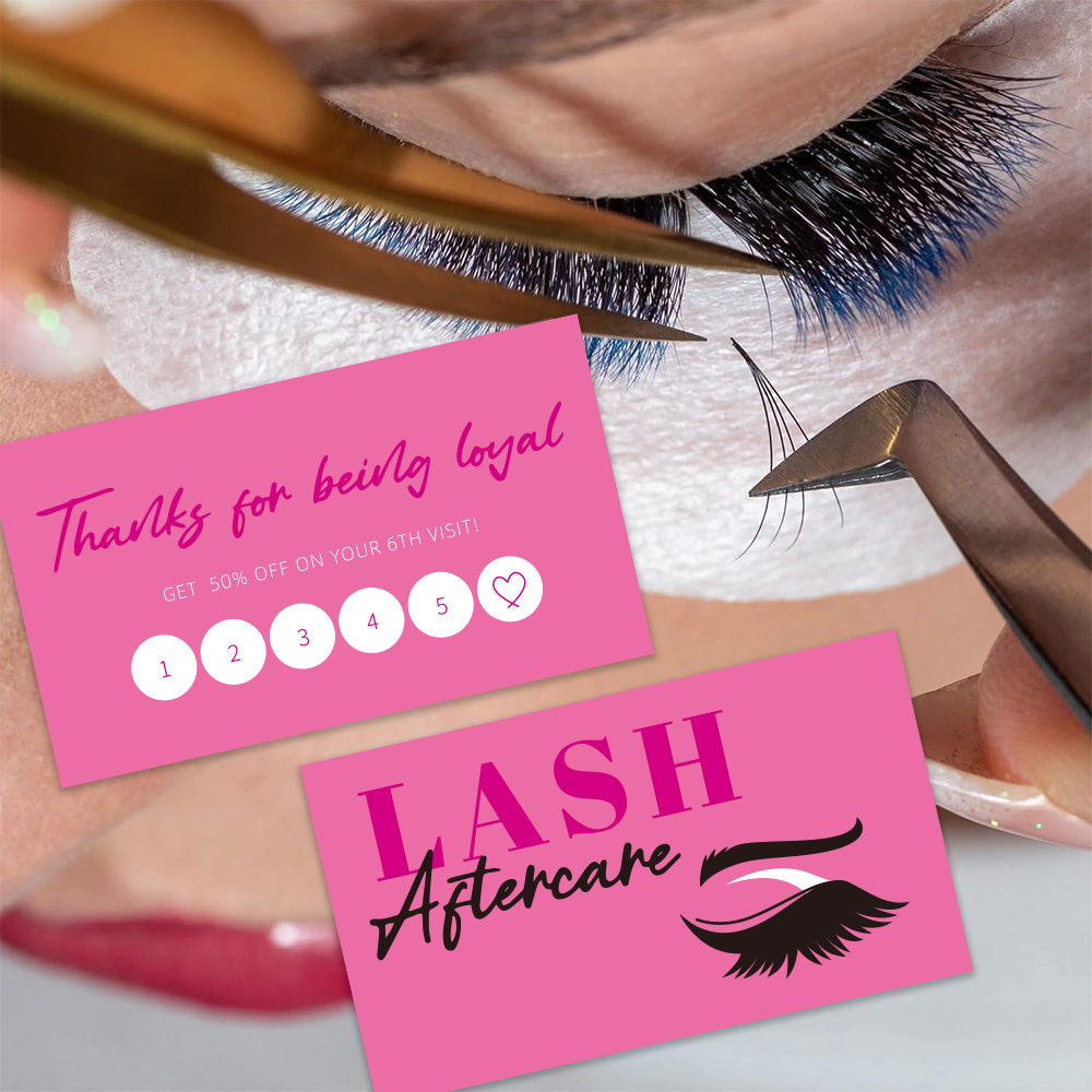 Kartu Bisnis bulu mata berkila - Eyelash Extension Single Lash ulasan dan harga