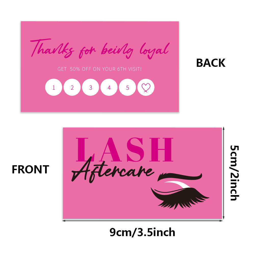 Kartu Bisnis bulu mata berkila - Eyelash Extension Single Lash ulasan dan harga