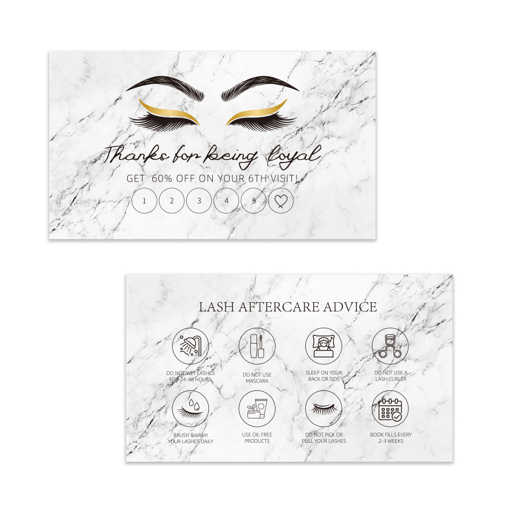Kartu Bisnis bulu mata berkila - Eyelash Extension Single Lash ulasan dan harga