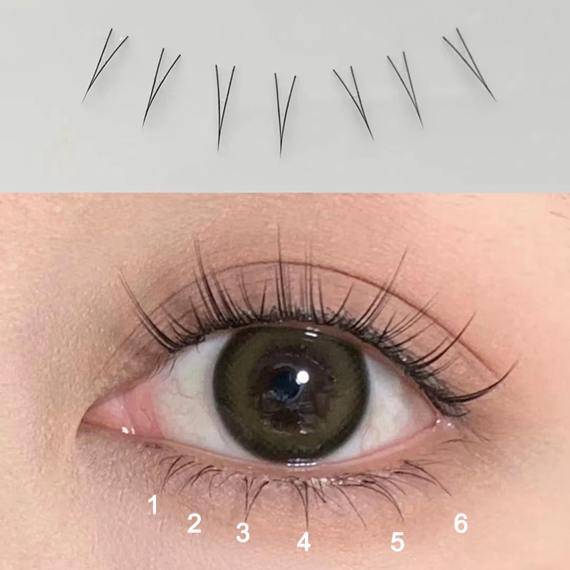 J Curl bentuk V di bawah bulu  - Eyelash Extension Anime ulasan dan harga