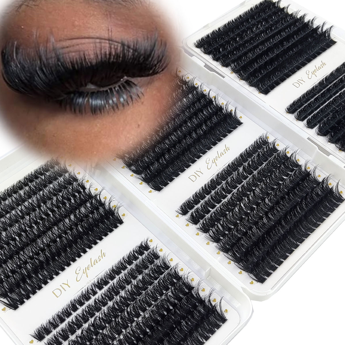 HBZGTLAD 200D-60D Kluster Bulu - Eyelash Extension Single Lash ulasan dan harga