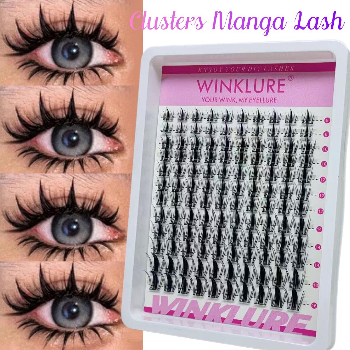 WINKLURE Manga Lash Clusters K - Eyelash Extension Anime ulasan dan harga